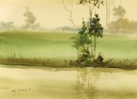 Arif Ansari, 11 x 14 Inch, Water Color on Paper, Landscape Painting, AC-AA-059